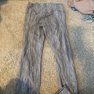 Gray Patterned Leggings